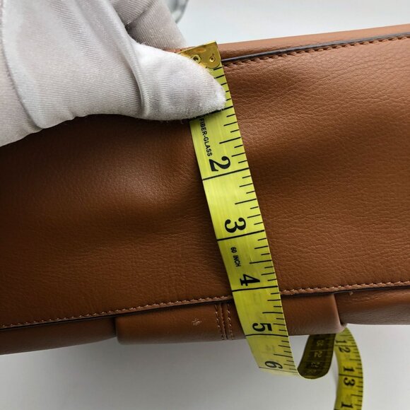 Coach Taylor Alexis Leather Carryall Tote Brown Shoulder Bag Leather Satchel - Picture 15 of 16